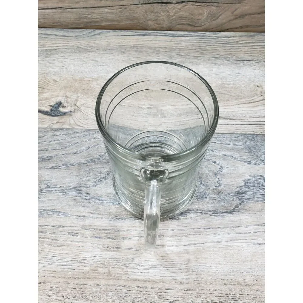Just Bill Clear Glass Beer Stein Mug
